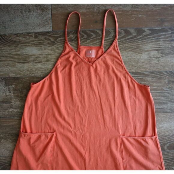 Free People Movement OB1239677 Women's Sz XL Coral Hot Shot Jumpsuit - Picture 4 of 8